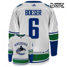 Barn Ishockey Vancouver Canucks Tröja BROCK BOESER 6 Adidas Vit Authentic
